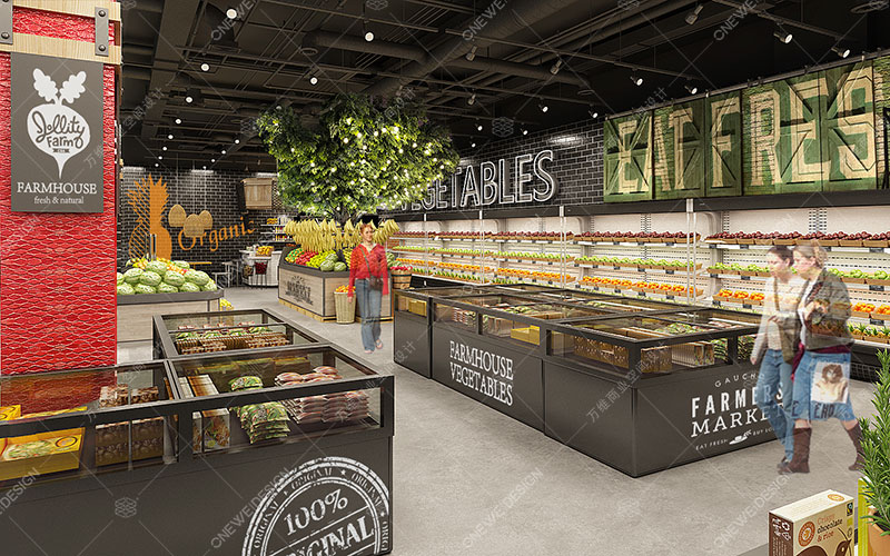 万维商业空间设计案例-寿康永乐精品超市