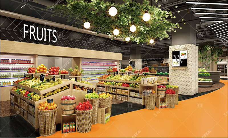 W-SUPER超市果蔬区设计
