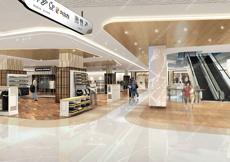 万维商场设计项目:九立方购物中心效果图