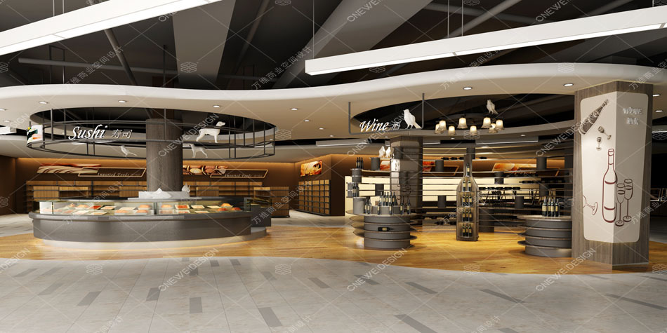 赛扬精品超市设计_万维商业空间设计