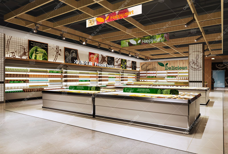 快乐真棒精品超市设计_万维商业空间设计