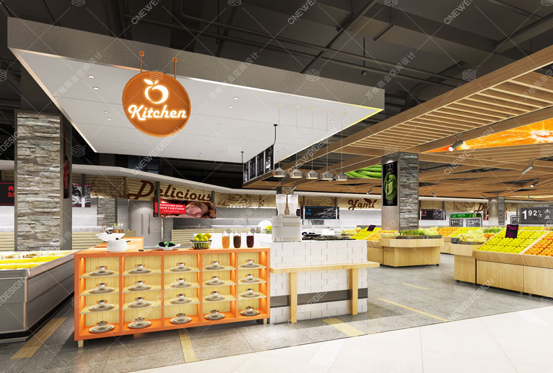 快乐真棒精品超市设计_万维商业空间设计