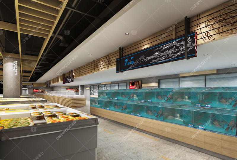 快乐真棒精品超市设计_万维商业空间设计