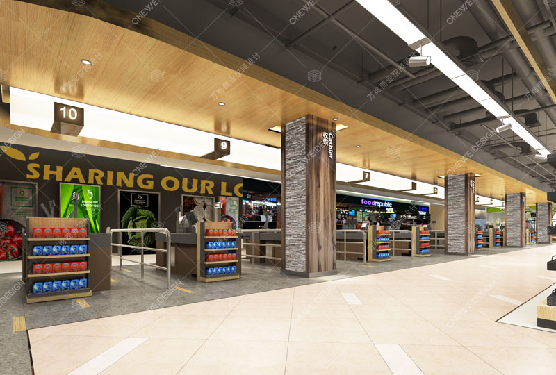 快乐真棒精品超市设计_万维商业空间设计