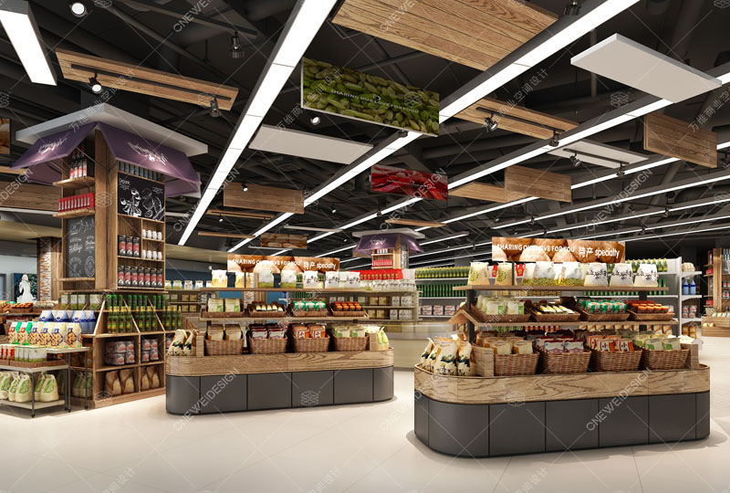 快乐真棒精品超市设计_万维商业空间设计