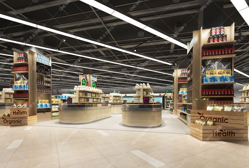 快乐真棒精品超市设计_万维商业空间设计