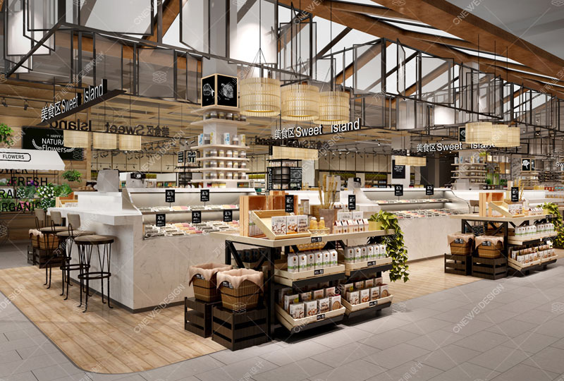 广百家精品超市设计_万维商业空间设计