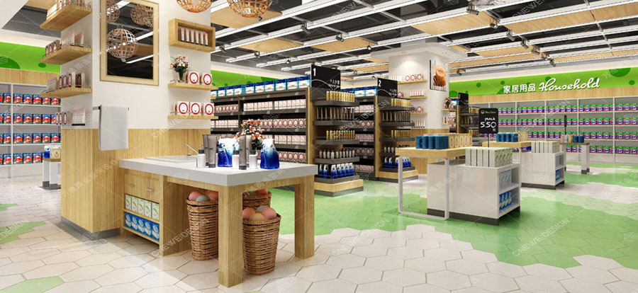 信和精品超市设计_万维商业空间设计