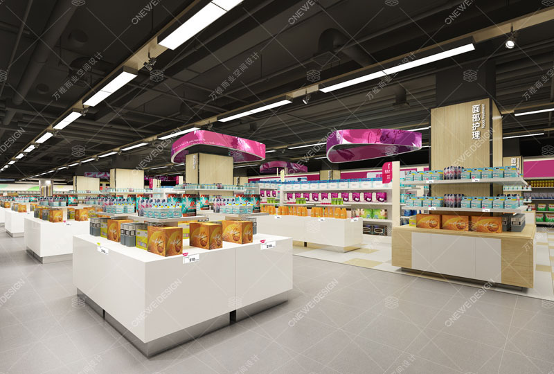 日化连锁—惠州美颜馆新零售设计_万维商业空间设计