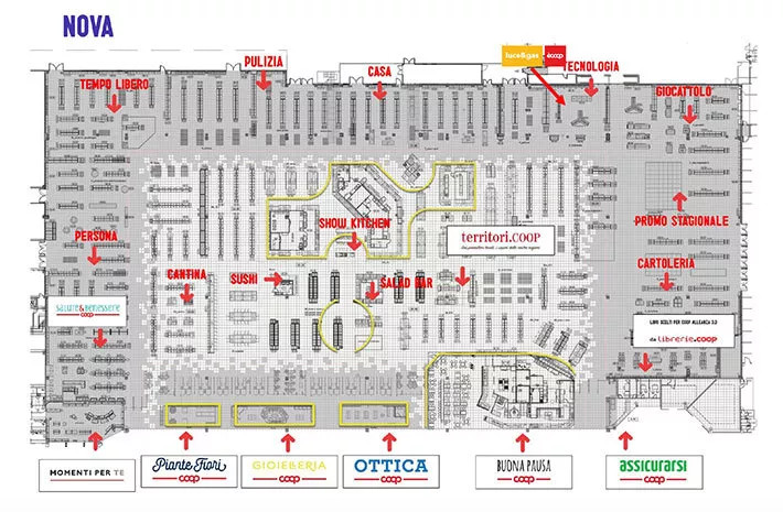 超市设计案例鉴赏_意大利Extracoop