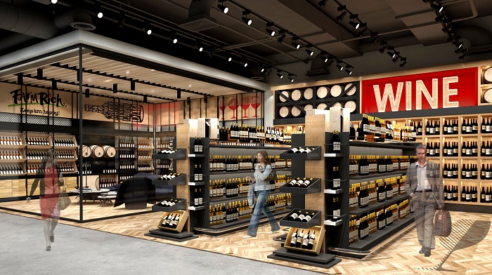 万维精品超市设计案例--三本酒区