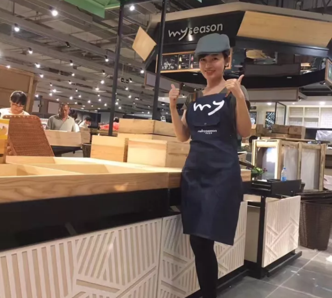 万维超市设计项目_Merryseason每时美季精品超市设计施工现场