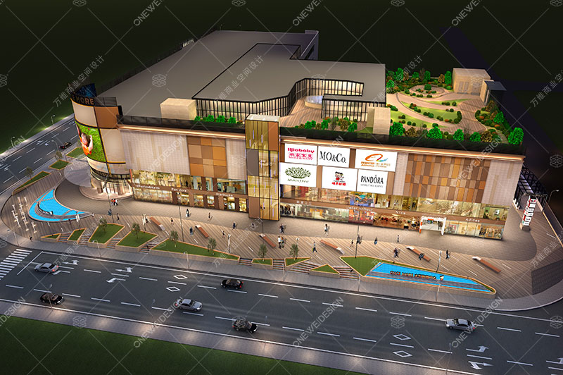万维商场设计案例-北京大万购物中心效果图