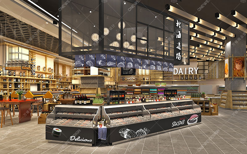 大型超市设计案例，仁和春天