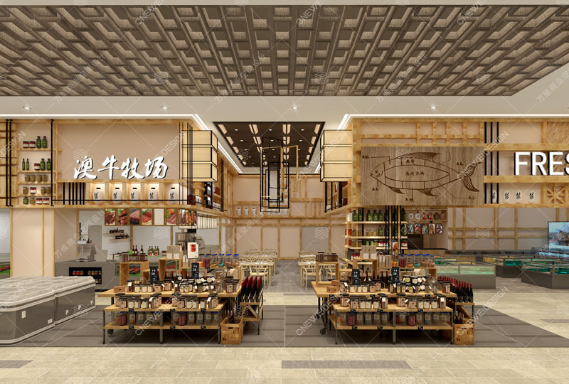 秦哲楠商业空间设计作品-仁禾市集