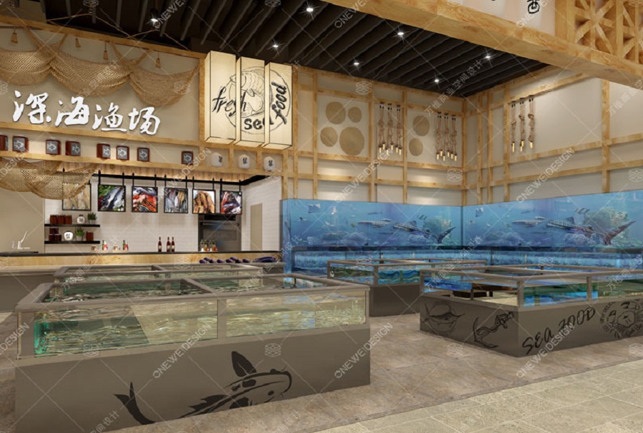 仁禾市集海产区导视设计