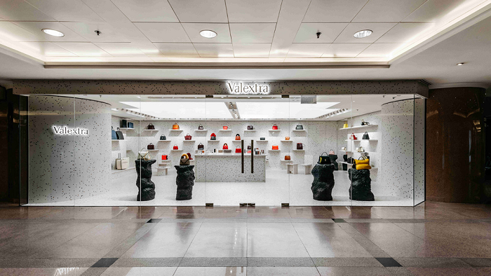 商业空间设计案例赏析： Valextra香港精品店外墙设计