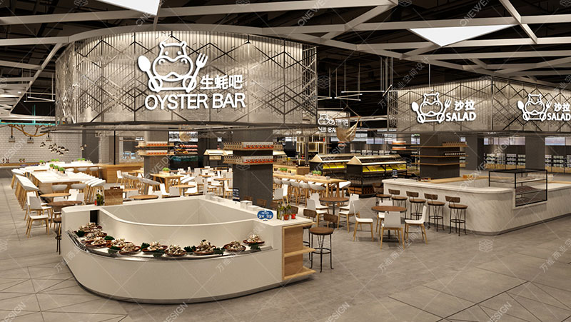 盒马鲜生餐饮区设计