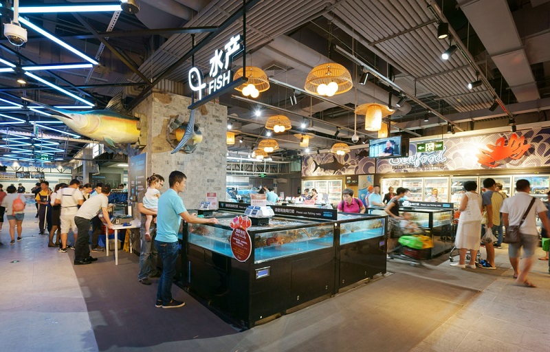 盒马鲜生海产区设计