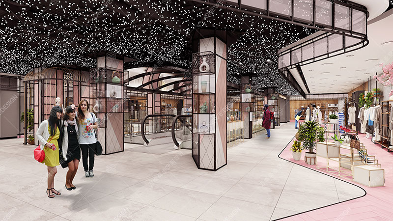 万维商业空间设计案例寿康华悦城购物中心