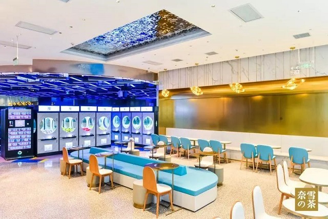 奶茶店设计|号称奈雪の茶最美“概念店”，这美如画的设计太惊艳啦！