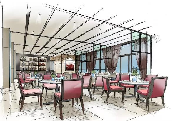 餐饮商业空间设计中的手绘赏析