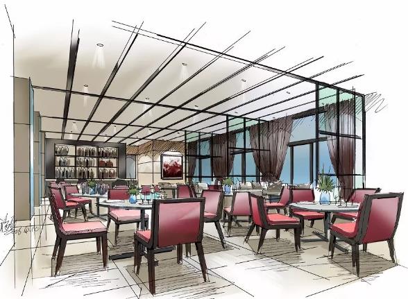 餐饮商业空间设计中的手绘赏析