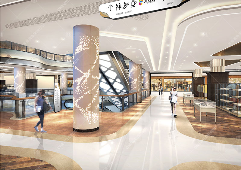 万维九立方购物中心设计案例效果图