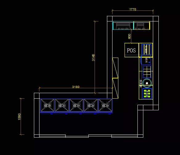 迷你便利店设计平面图
