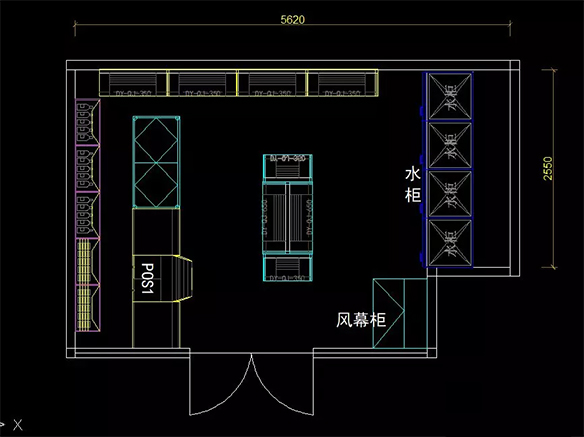 迷你便利店设计平面图