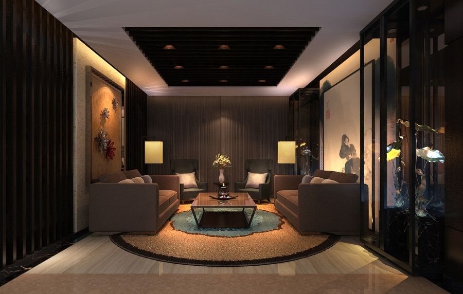 中式酒店设计效果图