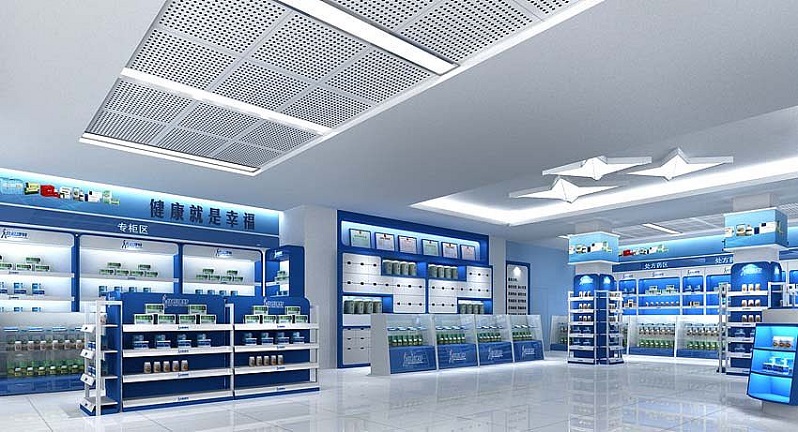 药店平面设计及装修效果图