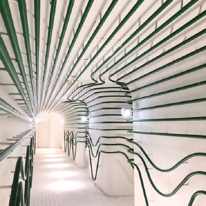 银泰in99绿色系厕所