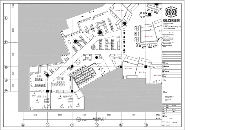 W-Super精品超市平面布局设计