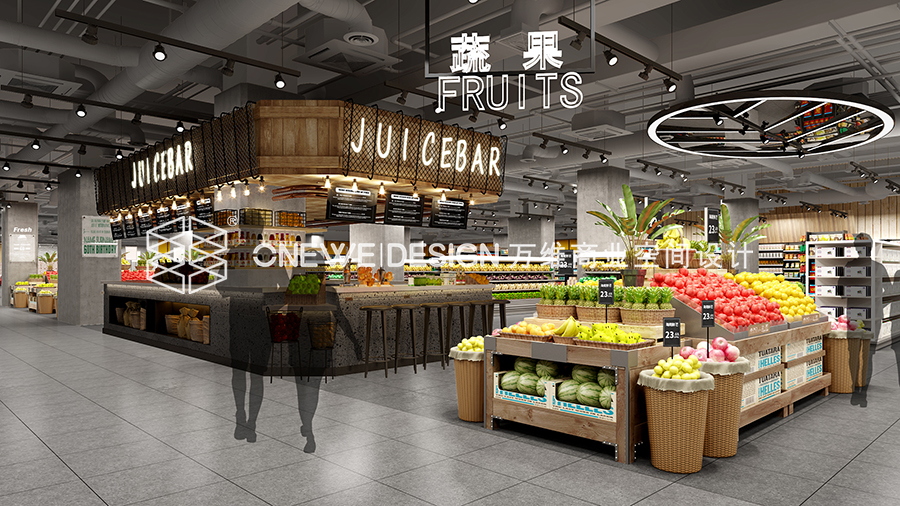 银川新华百货蔬果区设计 银川新华百货蔬果区设计