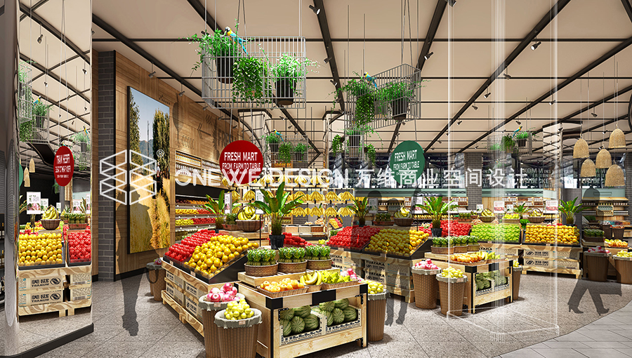 兰州物美超市蔬果区设计 兰州物美超市蔬果区设计