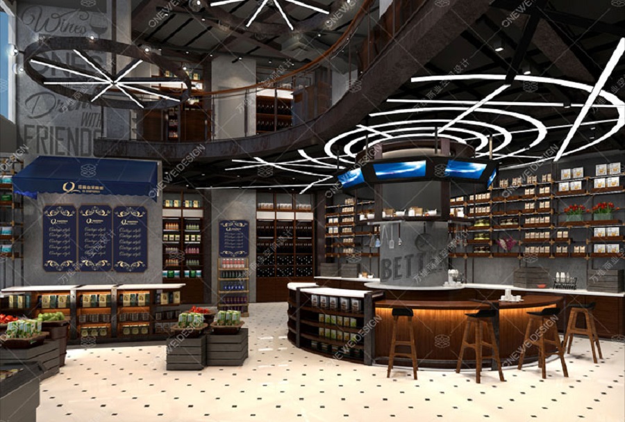 进口超市设计效果图