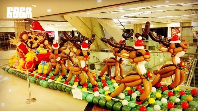 金隅环球贸易中心 · 圣诞主题气球美陈