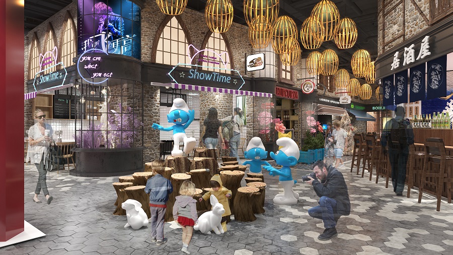 商业街区设计效果图