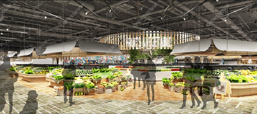 菜市场设计效果图