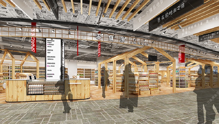 农贸市场设计效果图 农贸市场设计效果图
