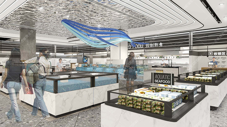 超市设计图，超市设计效果图