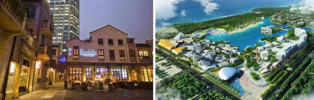 上海新天地，深圳欢乐海岸 